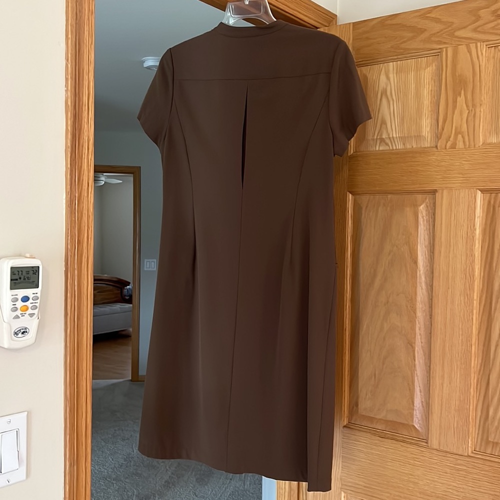 Talbots - Beautiful Brown Buttoned Dress - Size 12 Petite - Picture 16 of 16